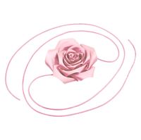 Chris Rubin Rosalia Choker Halsband - Rosa