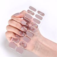 Semi Cured Gel Nail Stickers / Självhäftande nagellack - Golden Taupe (JK-211)