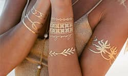 Flash Tattoos / Metallic Tattoos