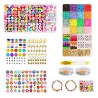 Clay / Heishi Beads Fimo Kit - KREA DIY Smyckesset med olika pärlor - 4500 st