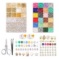 Clay / Heishi Beads Bohemian Kit - KREA DIY Smyckesset med olika pärlor - 6000 st