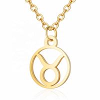 Zodiak Halsband: Oxen - Zodiak, guld