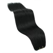 Trense Weft extensions 50 cm, svart 1#