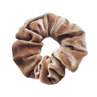 Scrunchie hårsnodd - Cotton Brun