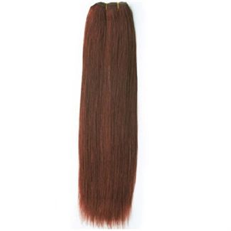 Äkta hårträns 60 cm Röd #33