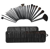 Technique PRO Makeup-borstar - 32 delar svart