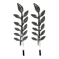 SOHO® Leaf/Blad Hårspännen - Silver