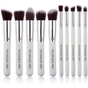 Technique PRO Makeupborstar, Silver edition – 10-pack