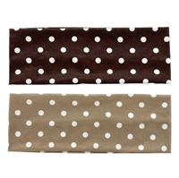 SOHO Polka Hårband, 2 st - Mörkbrun / Ljusbrun