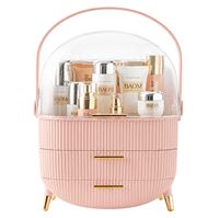 UNIQ Retro Sminkförvaring - Makeup Box Organizer - Rosa