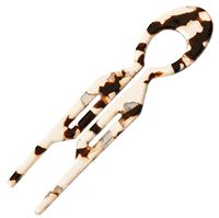 SOHO Apolline Fransk U-formad Hårnål - Cream Tortoise