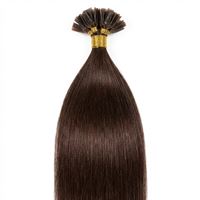 Hot Fusion Hair extensions 60 cm Mörkbrun #2