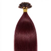 Hot Fusion Hair extensions 50 cm, 33# röd