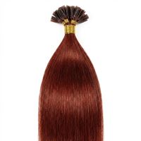 Hot Fusion Hair extensions 50 cm, 33# röd
