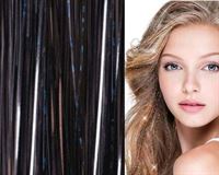 Bling Glitter Extensions 100 st glitter hair extensions 80 cm - Svart