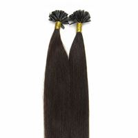 Hot Fusion Hair extensions 60 cm Mörkbrun #2