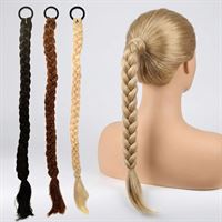  Flätad hästsvans 60 cm - Svart