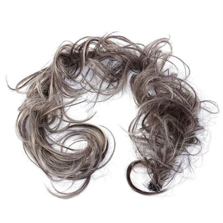 Messy Curly Hår till knut #M6PH613 - Brun/Blond Mix