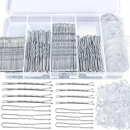 SOHO Cosette Hårnålsset, 300 st - Silver