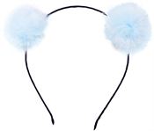 Ombre Pom Pom Diadem - Blå