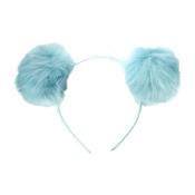 Ombre Pom Pom Diadem - Turkos