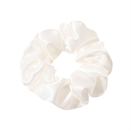 SOHO Satin Scrunchie - Vit