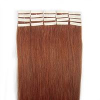 50 cm Hårförlängning Tejp Röd 33# 