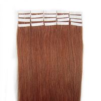 60 cm Hårförlängning Tejp Röd 33# 