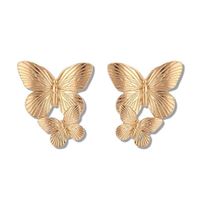 Dubbla Fjärilsörhängen - Guld
