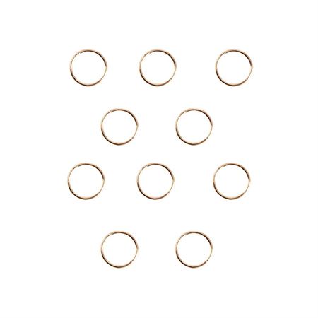 Dekorativa hårringar - Hair Ring Loops - Guld (10 st)