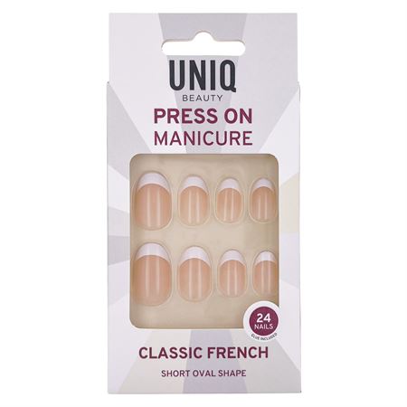 UNIQ Press On Naglar med Lim - Classic French