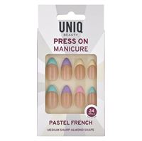 UNIQ Press On Naglar med Lim - Pastel French