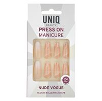 UNIQ Press On Naglar med Lim - Nude Vogue