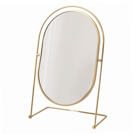 UNIQ Oval Lux Bordsspegel – Guld