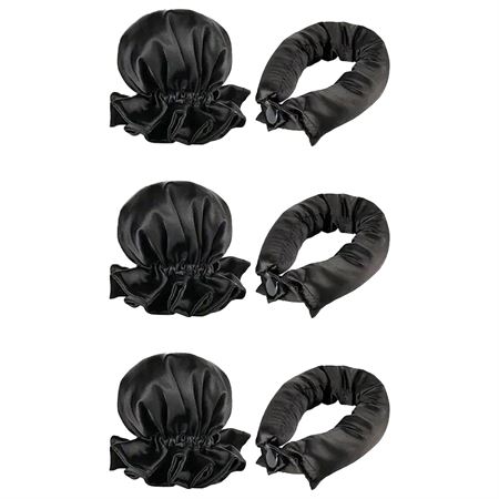 SOHO Heatless Flexi Rod Buns - Svart | Få vackra lockar utan värme