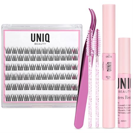 UNIQ Lash Extension Starter Kit | Falska Ögonfransar DIY Kluster Set
