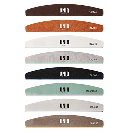 UNIQ Multi-Grit Half-Moon Nagelfilar och Buffer Kit