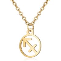 Zodiak Halsband: Skytten - Zodiak, guld