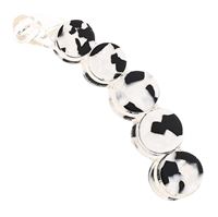 SOHO Abrina Banana Hårspänne - Black marble