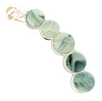 SOHO Abrina Banana Hårspänne - Green marble
