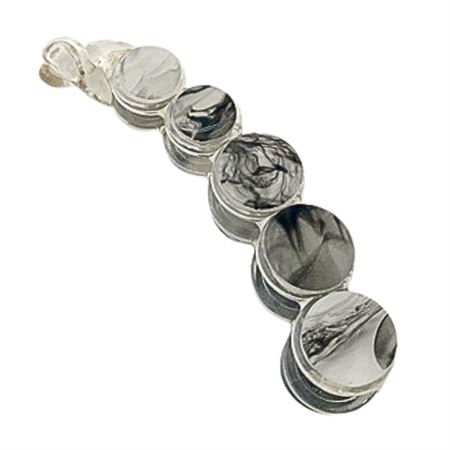 SOHO Abrina Banana Hårspänne - Grey marble