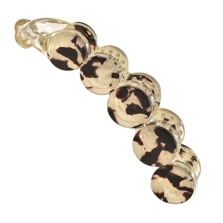 SOHO Abrina Banana Hårspänne - Light Tortoise