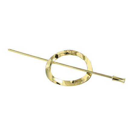 Chris Rubin Nova Oval Hair Cuff - Guld