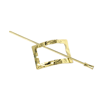 Chris Rubin Nova Rectangle Hair Cuff - Guld