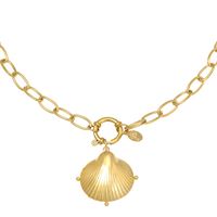 SOHO Clam Necklace - Guld