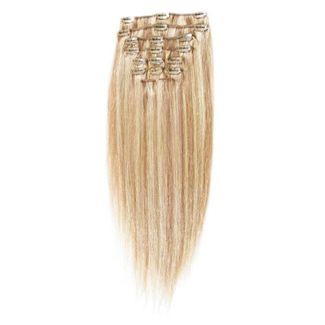 Clip-on Hair Extensions 50 cm #27/613 Ljusblond Mix