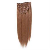 Clip-on Hair Extensions 65 cm #30 Mörk Kastanj