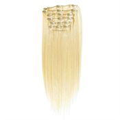 Clip-on Hair Extensions 65 cm #613 Blond