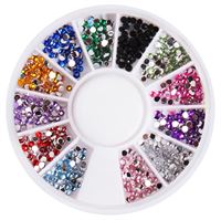UNIQ Nail Art Gemstone Wheel - Färgstarka Strasstenar