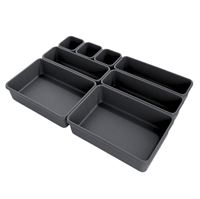 UNIQ Multi Skuffe Organizer Set med 8 Lådor - Grå